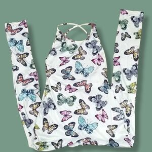 Full Length Women's Stretchy Jump Suit With Scrunchy Butt